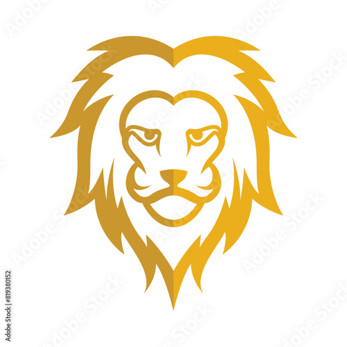 Elegant and dignified lion head logo design