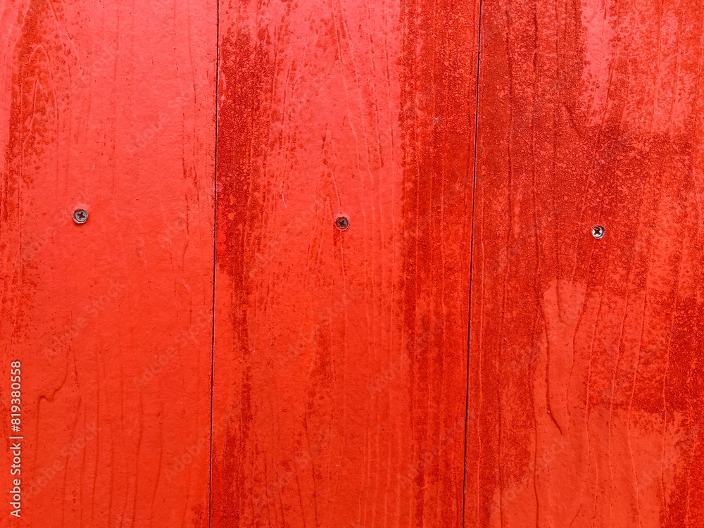 Obraz premium red wooden wall texture background