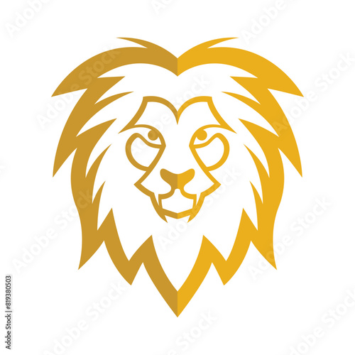 Elegant and dignified lion head logo design
