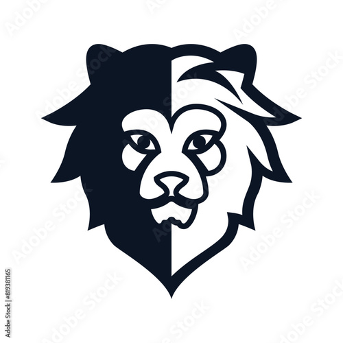 Elegant and dignified lion head logo design