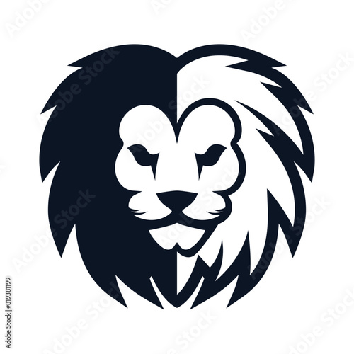 Elegant and dignified lion head logo design