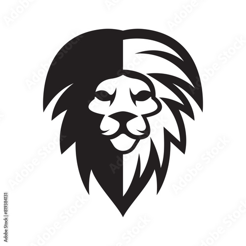 Elegant and dignified lion head logo design