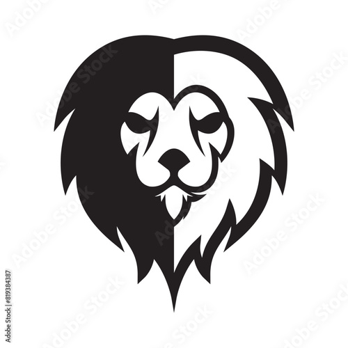 Elegant and dignified lion head logo design