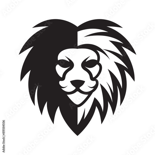Elegant and dignified lion head logo design