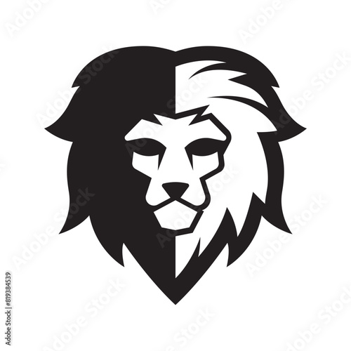 Elegant and dignified lion head logo design
