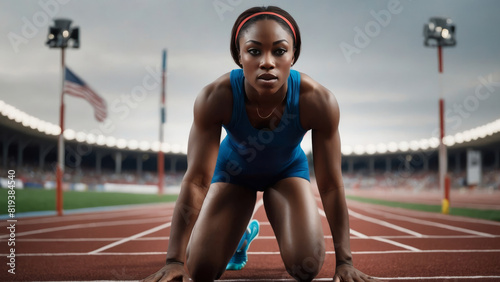 African American Female Sprinter
