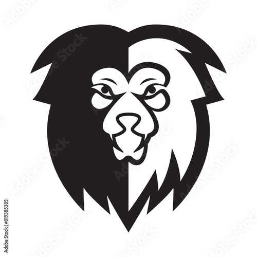 Elegant and dignified lion head logo design