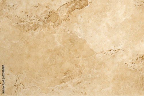 High-resolution image showcasing a luxurious travertine or beige marble with natural patterns photo