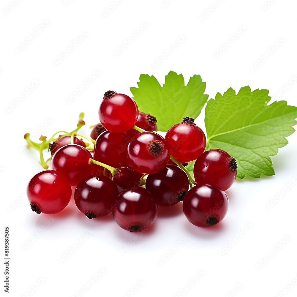 Currants fruit on white background Currants fruit on white background