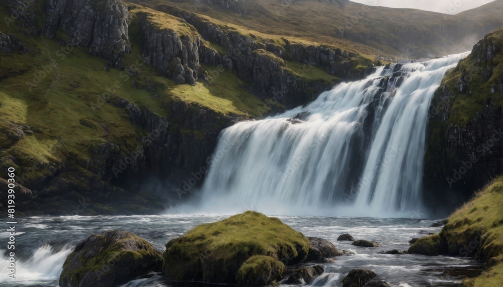 Traumhafte cinematische irische Landschaft Traumhafte cinematische irische Landschaft