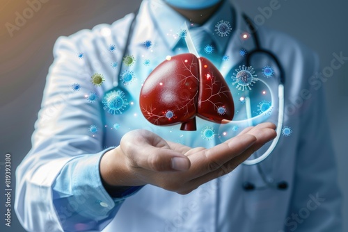 World hepatitis day: spreading awareness about liver health, global concern impacting millions, emphasizing prevention, treatment, solidarity in combating silent threat to public health worldwide. photo