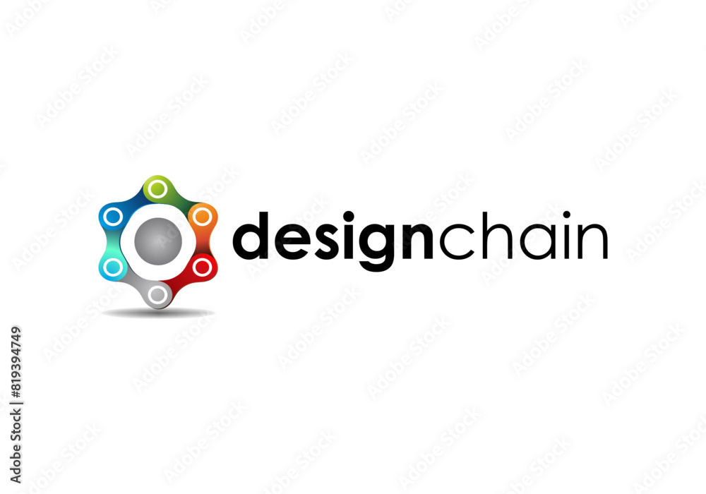 simple chain logo design.eps simple chain logo design.eps