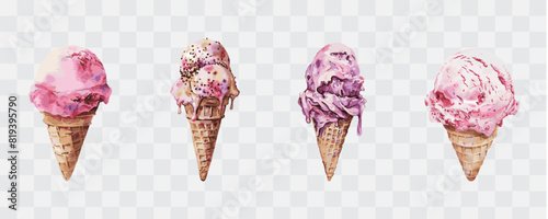 Ice cream isolated graphic transparent