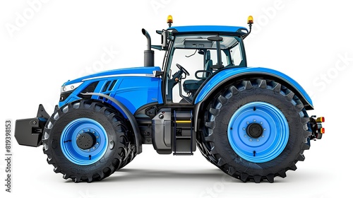 tractor isolated on white