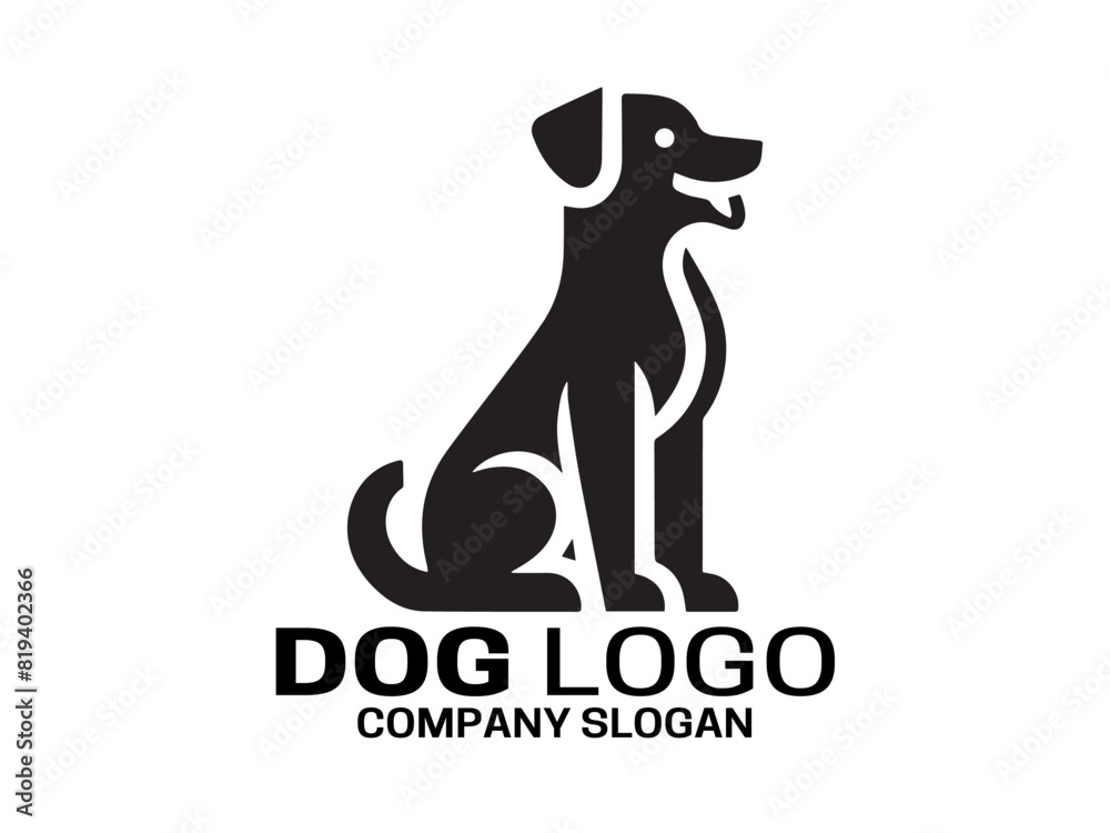 Dog Logo Design Vector Template