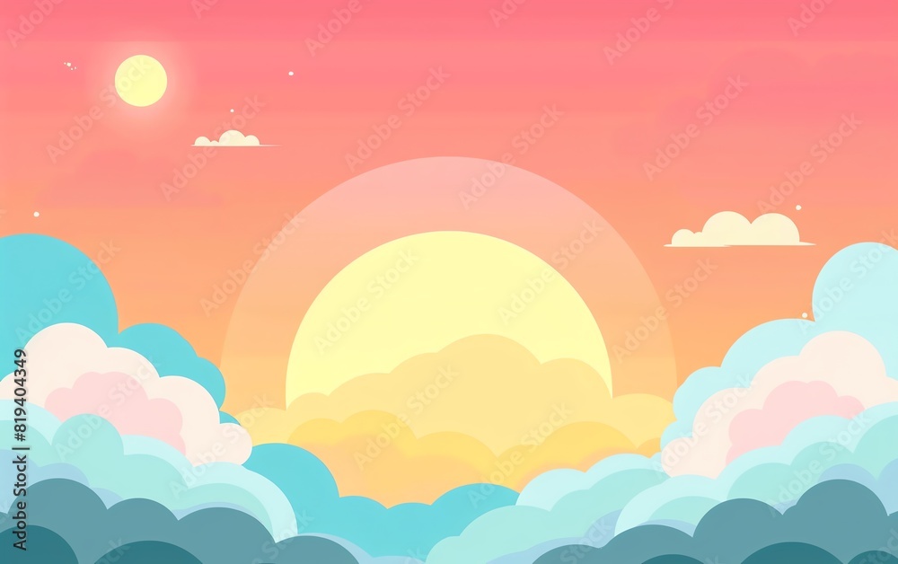 backgrounds flat design top view sky theme cartoon drawing Analogous Color Scheme backgrounds flat design top view sky theme cartoon drawing Analogous Color Scheme