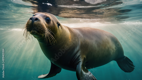 AI image generate sea lion