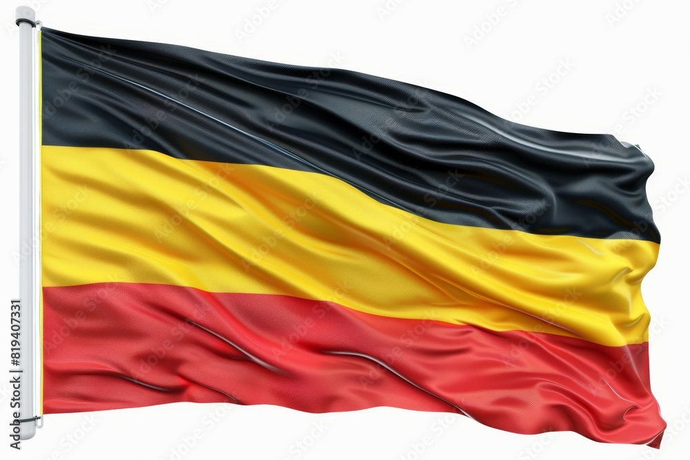 Fototapeta premium An error occurred at the Asian factory in the sequence of the colors of the German flag. International scandals