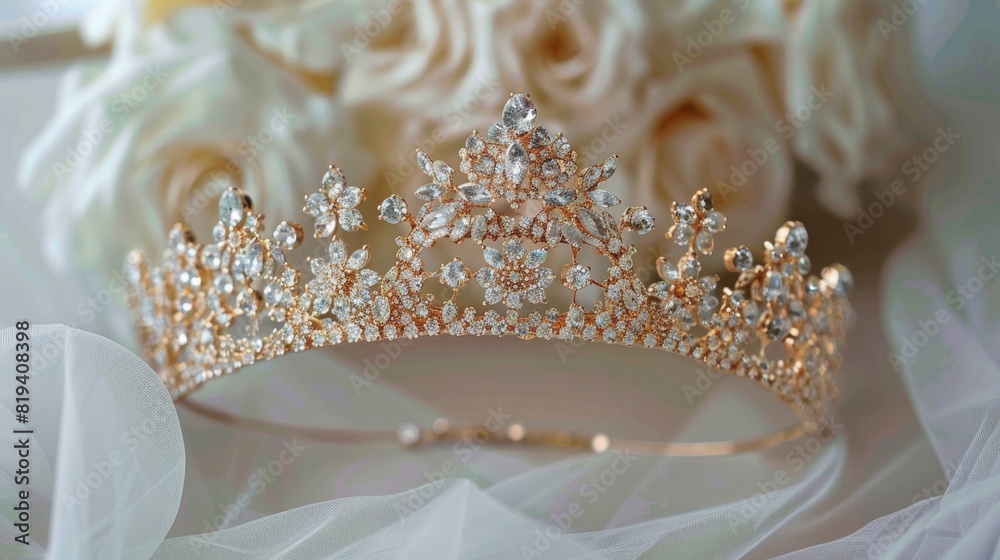 Wedding Tiara, Wedding Crown Bridal. queen crown