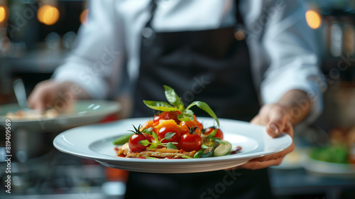 Person Holding Plate With Salad
