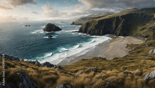 Imposante Küstenlandschaft, irische Westküste, Steilküste © Christian
