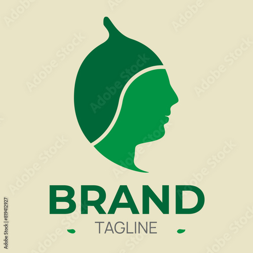 LeaftFace Logo Healty design