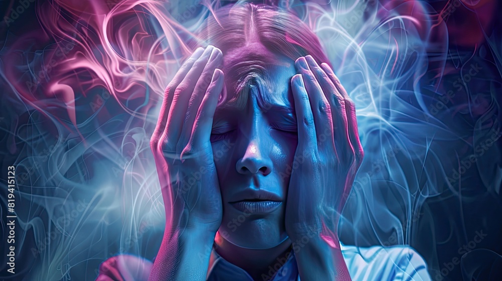 Fototapeta premium Migraine background