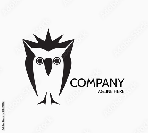 Owl concept logo vector design