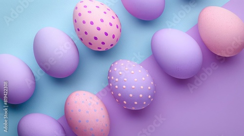 A Vibrant Display of Pastel Eggs on a Colorful Background