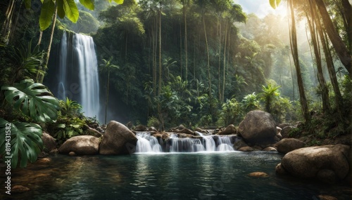  Wasserfall Dschungel photo