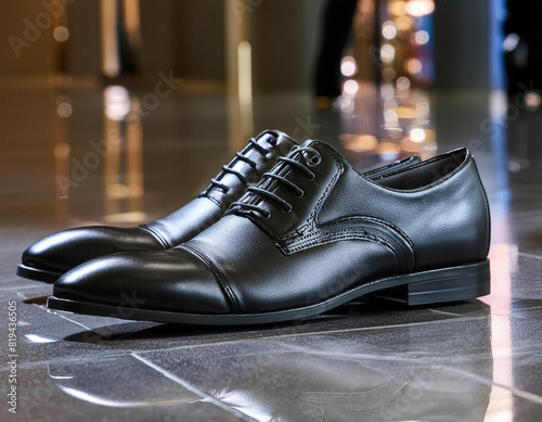 Shiny black leather shoes © Shinso_Hajime