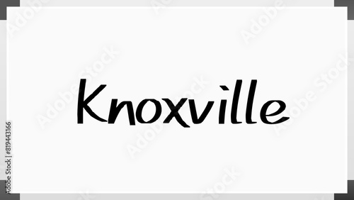 Knoxville のホワイトボード風イラスト