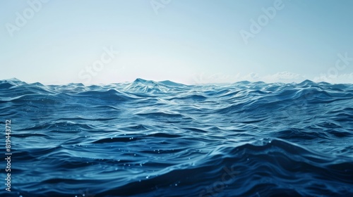 deep blue pacific ocean waves  website banner and background
