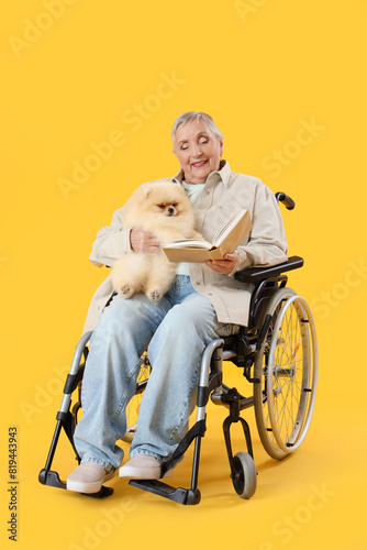 Senior woman in wheelchair ...