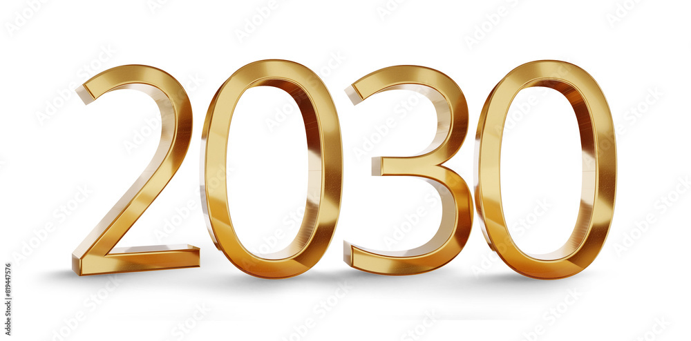 new year 2030, sylvester and change of better and good year, symbol glossy metallic gold golden symbol icon 3d-illustration isolated new year 2030, sylvester and change of better and good year, symbol glossy metallic gold golden symbol icon 3d-illustration isolated