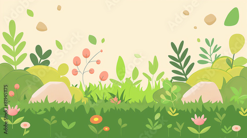 Spring Summer nature floral blooming background with space for text photo