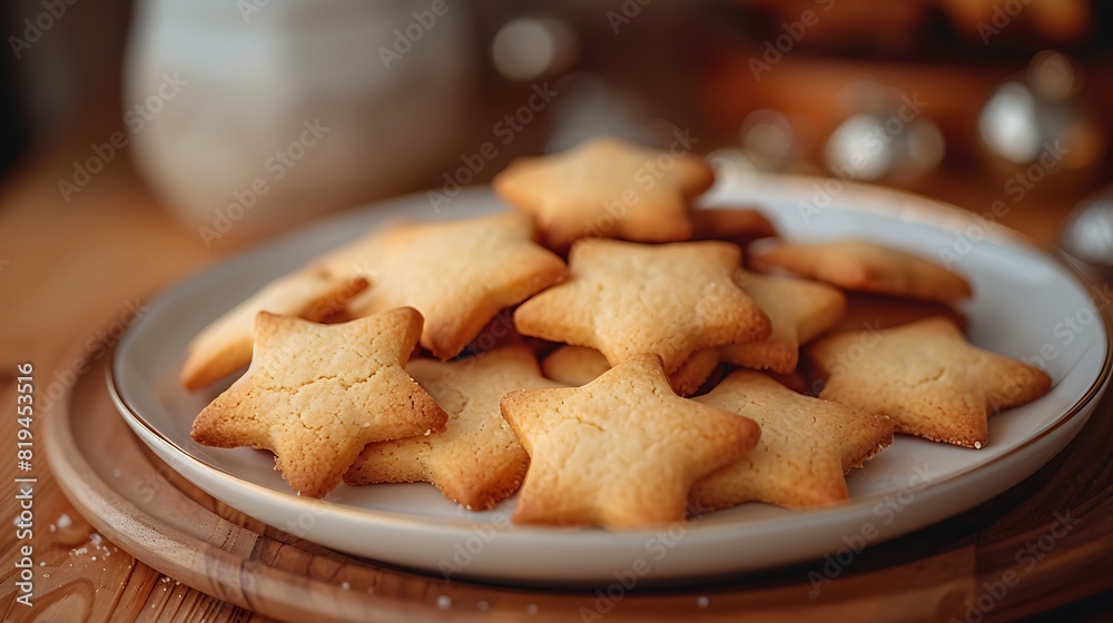 Golden star cookies evoke warmth and comfort, perfect for sharing with loved ones during cozy evenings Golden star cookies evoke warmth and comfort, perfect for sharing with loved ones during cozy evenings