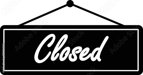 closed sign cafe icon