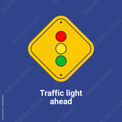 Warning Traffic Signs, Traffic light ahead