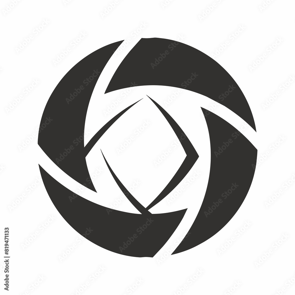photography logo design vector illustration.
