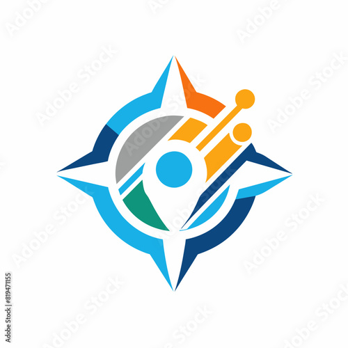 Technology logo icon Vector illustration and white background
