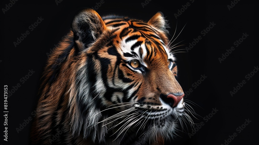 Eyecatching View of angry tiger