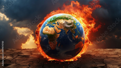 Scorching Earth: Climate Change Catastrophe © Tahira