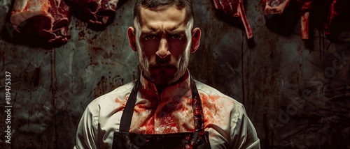 A butcher in the kitchen photo