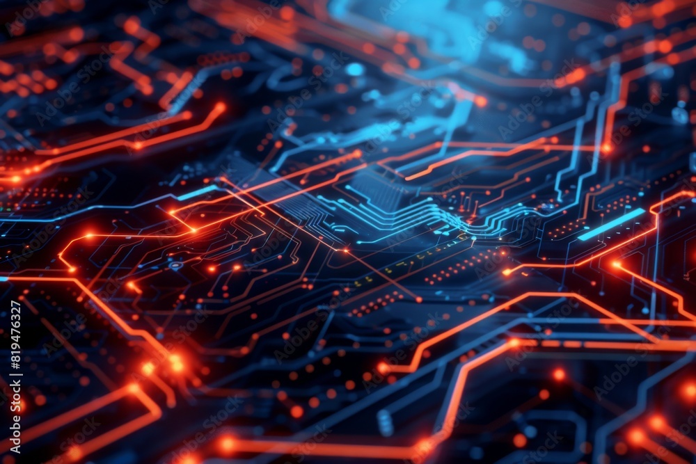 Abstract Electronic Circuit Board Design Abstract Electronic Circuit Board Design