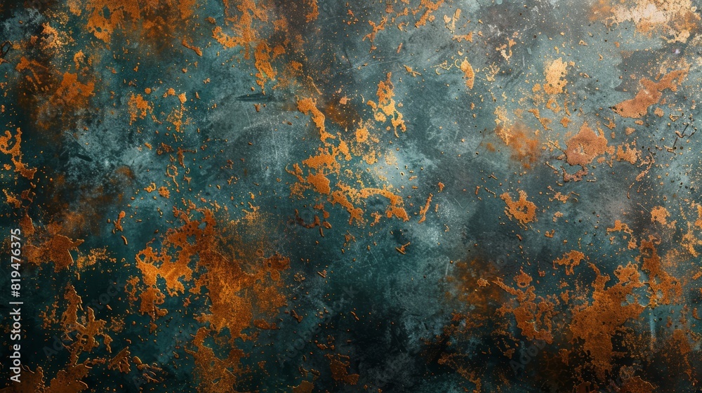 Blue and copper texture. Can be used as background for photography, advertising, and web design. Blue and copper texture. Can be used as background for photography, advertising, and web design.