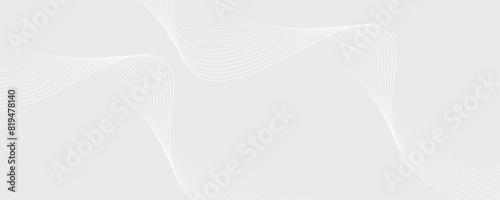Modern abstract background with wavy lines, Abstract white digital blend wave lines and technology background, vector illustration,