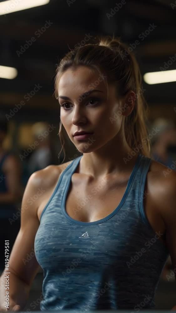 Fit girl at the gym Fit girl at the gym