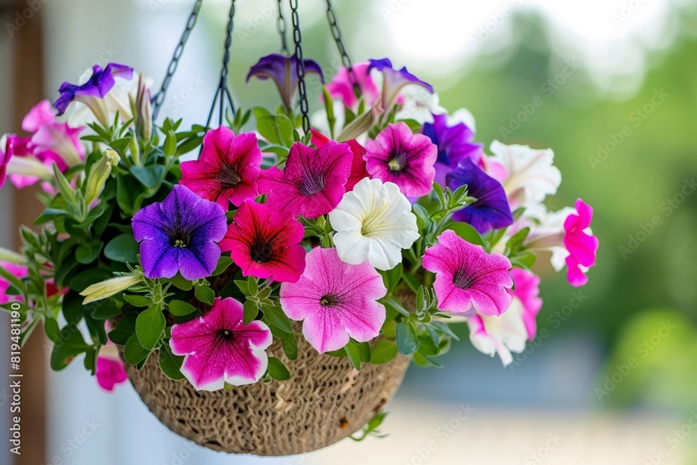Naklejka premium bouquet of petunia flowers