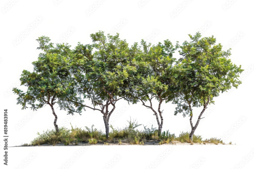 Realistic photograph of a complete Trees,solid stark white background, focused lighting Realistic photograph of a complete Trees,solid stark white background, focused lighting